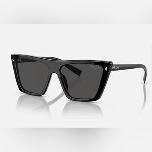 Prada Glossy Black Sunglasses.
